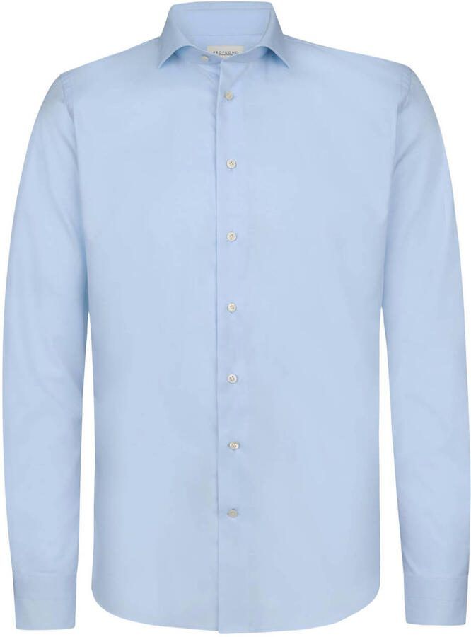 Profuomo Overhemd Lange Mouw Twill Overhemd Lichtblauw - Foto 7