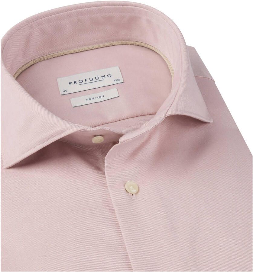 Profuomo slim zakelijk overhemd roze - Foto 2