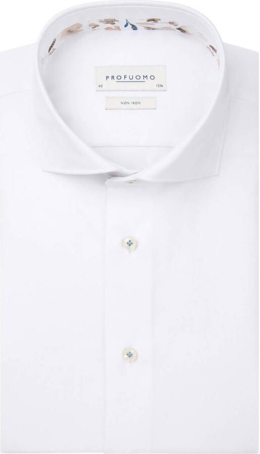 Profuomo Slim fit zakelijk overhemd met haaikraag - Foto 6