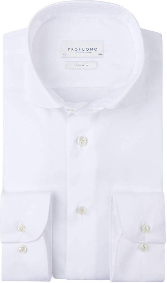 Profuomo Overhemd Lange Mouw Twill Overhemd Wit - Foto 5