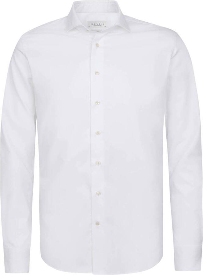 Profuomo Overhemd Lange Mouw Twill Overhemd Wit - Foto 7