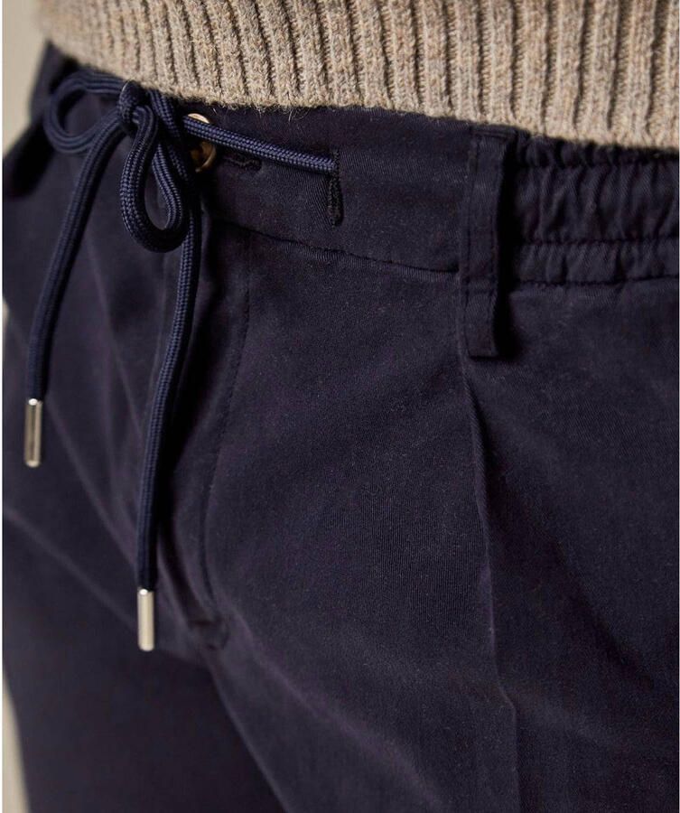 PROFUOMO Heren Broeken Sportcord Chino Donkerblauw