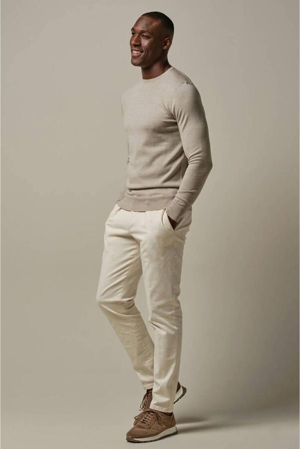 Profuomo Pullover van merinowol met ronde hals - Foto 2