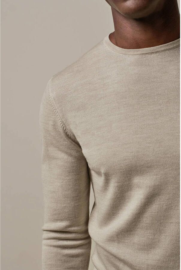 Profuomo Pullover van merinowol met ronde hals