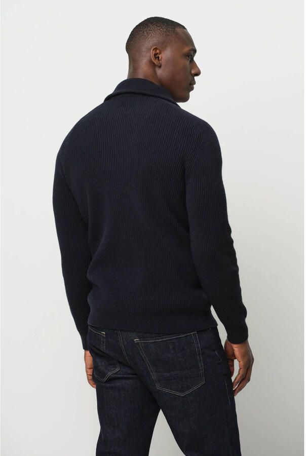PROFUOMO Heren Truien & Vesten Pullover Half Zip Donkerblauw - Foto 6