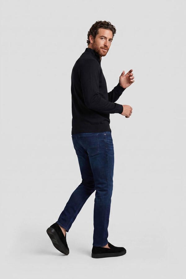 PROFUOMO Heren Truien & Vesten Pullover Half Zip Extrafine Merino Zwart - Foto 5