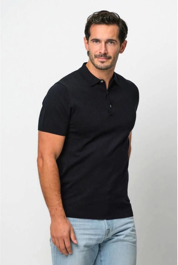 Profuomo Slim fit poloshirt van lyocellmix met zijde aandeel - Foto 5
