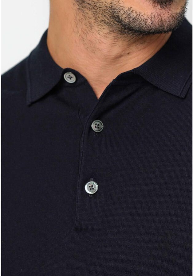 Profuomo Slim fit poloshirt van lyocellmix met zijde aandeel - Foto 7