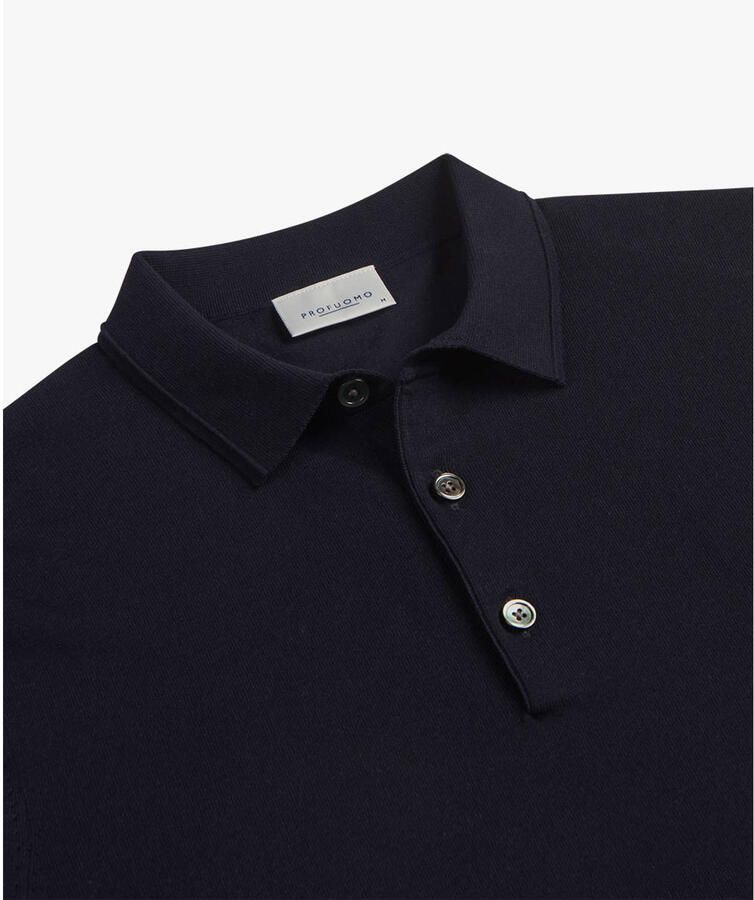 Profuomo Slim fit poloshirt van lyocellmix met zijde aandeel - Foto 6