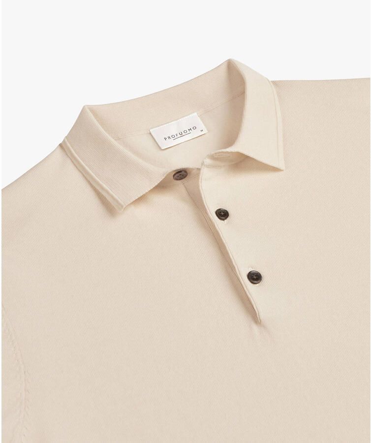 Profuomo Slim fit poloshirt van lyocellmix met zijde aandeel - Foto 6