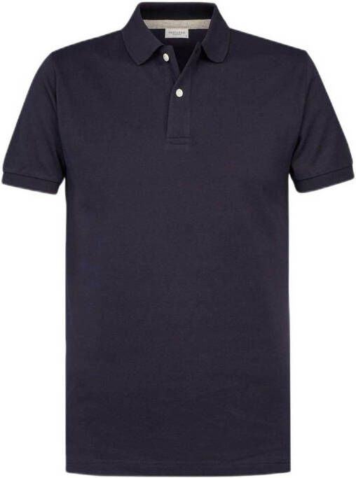Profuomo slim fit polo donkerblauw