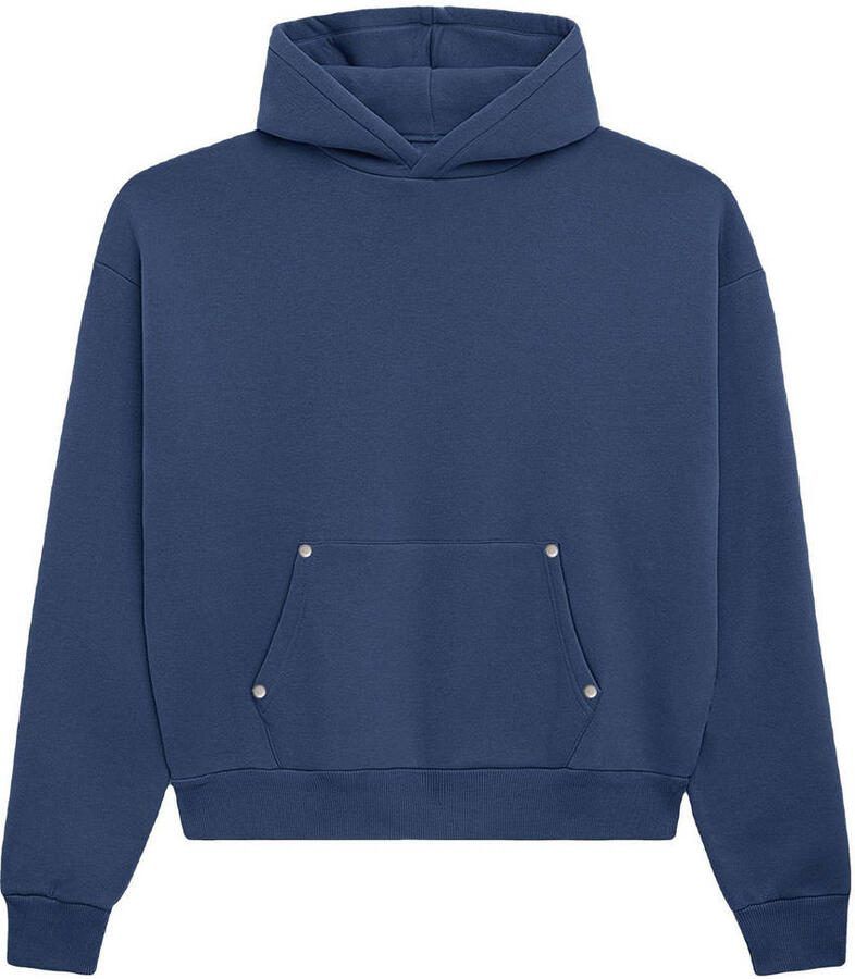 Prohibited hoodie met backprint blauw
