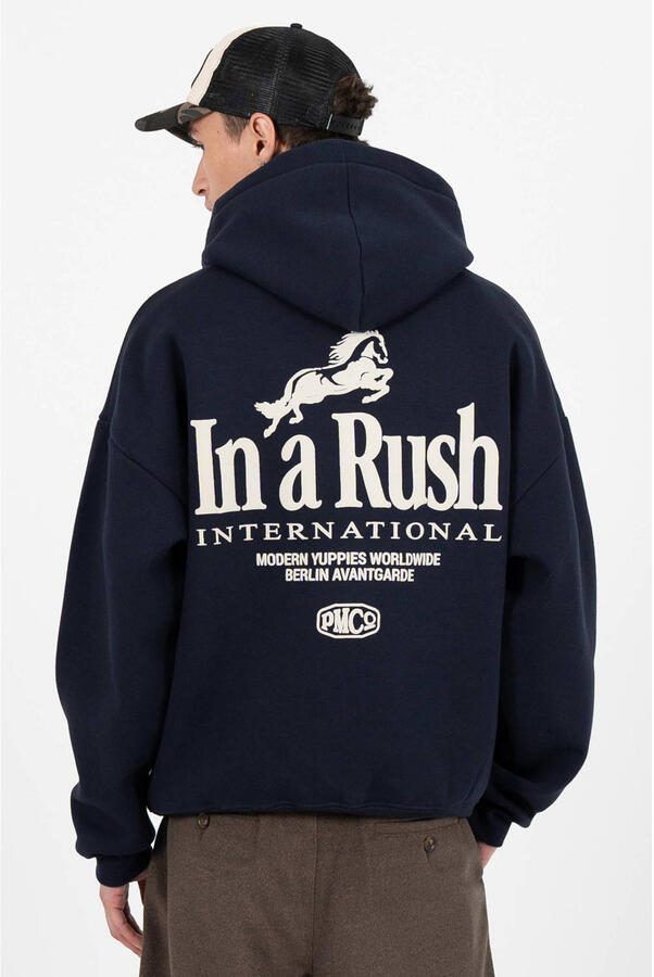 Prohibited hoodie met backprint donkerblauw - Foto 2