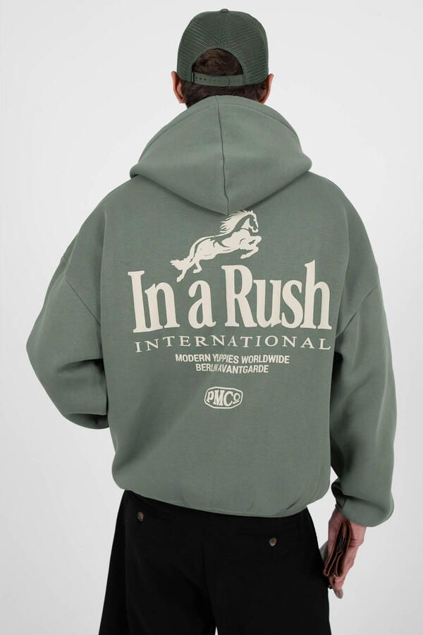 Prohibited hoodie met backprint groen - Foto 2