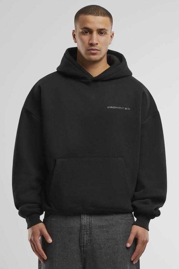 Prohibited hoodie met backprint zwart - Foto 3