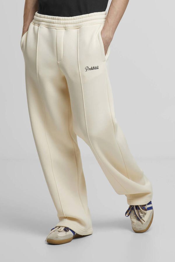 Prohibited loose sweatpants ecru