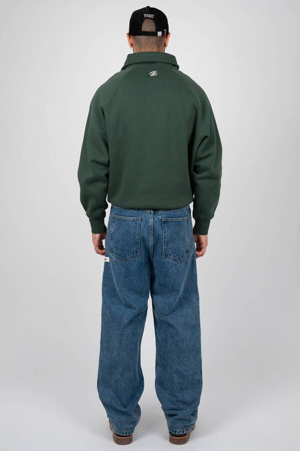 Prohibited oversized sweater met print groen - Foto 3