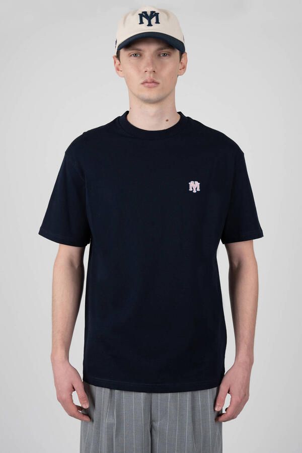 Prohibited oversized T-shirt met backprint donkerblauw - Foto 3