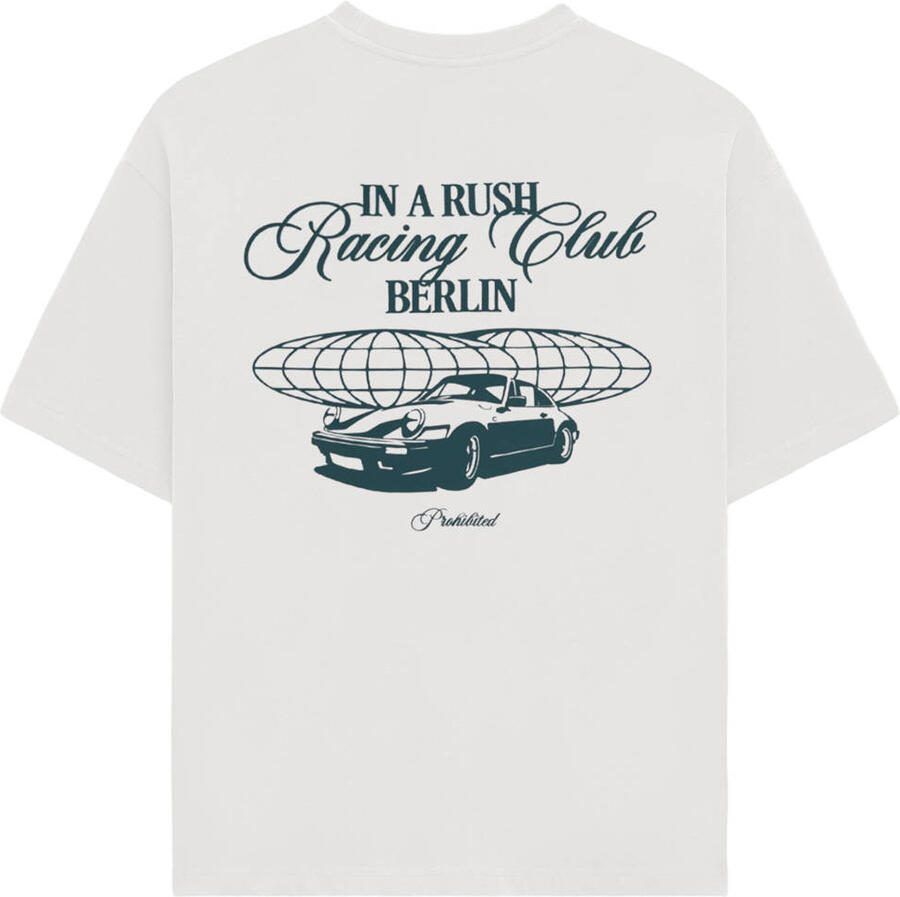 Prohibited oversized T-shirt met backprint wit - Foto 2