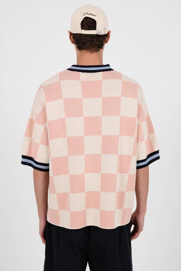 Prohibited oversized T-shirt roze gebreid - Foto 2