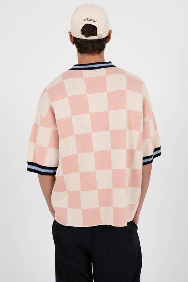 Prohibited oversized T-shirt roze gebreid - Foto 3