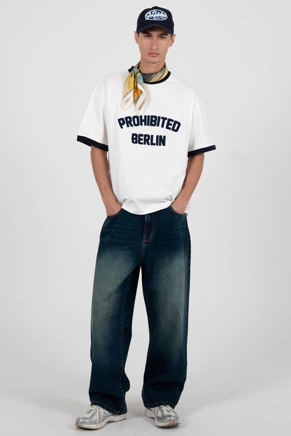 Prohibited oversized T-shirt wit - Foto 2