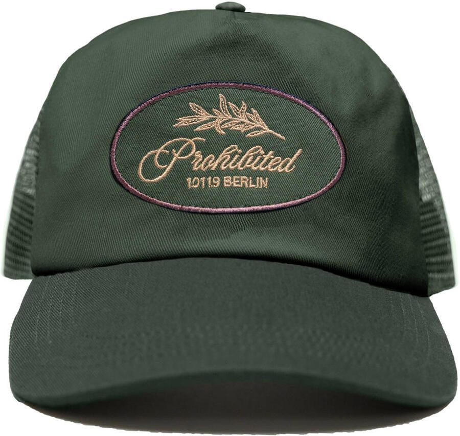 Prohibited pet Leaf Trucker donkergroen
