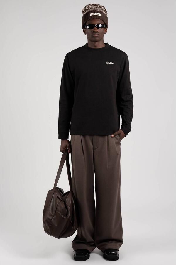 Prohibited relaxed fit longsleeve met backprint zwart - Foto 2