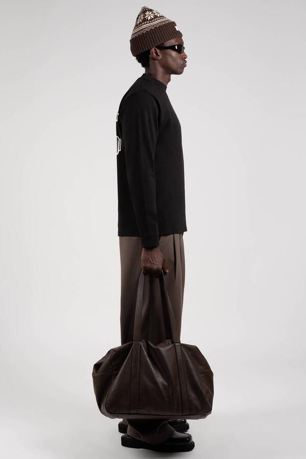 Prohibited relaxed fit longsleeve met backprint zwart - Foto 3