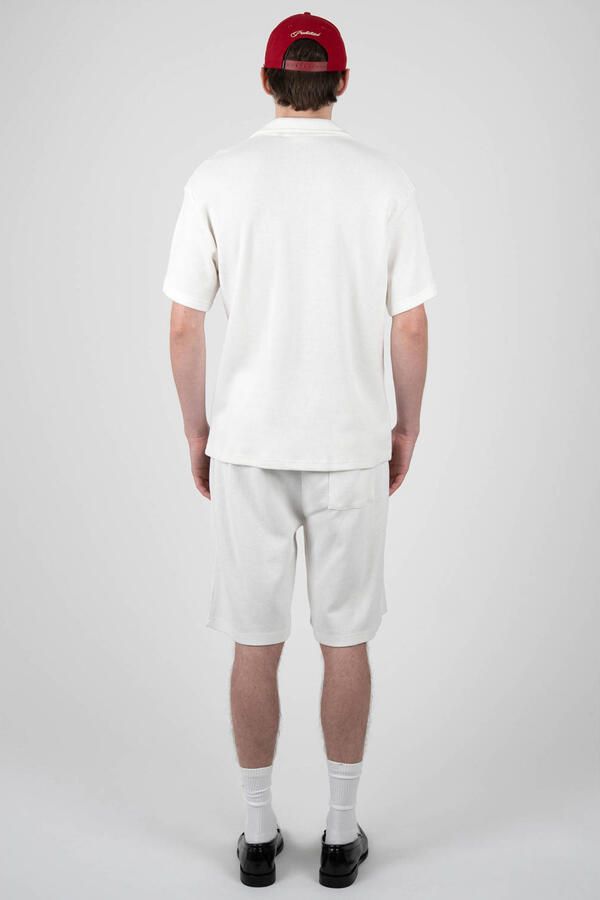 Prohibited Seaside Waffle Shorts regular casual short met textuur wit - Foto 3