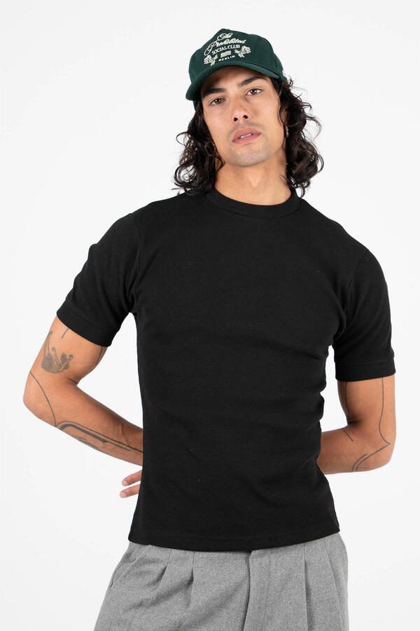 Prohibited slim T-shirt zwart