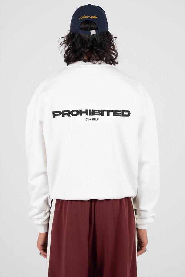Prohibited sweater met backprint ecru - Foto 2
