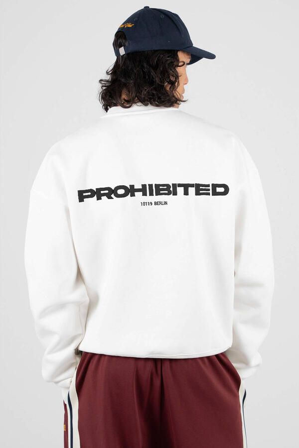 Prohibited sweater met backprint ecru - Foto 3