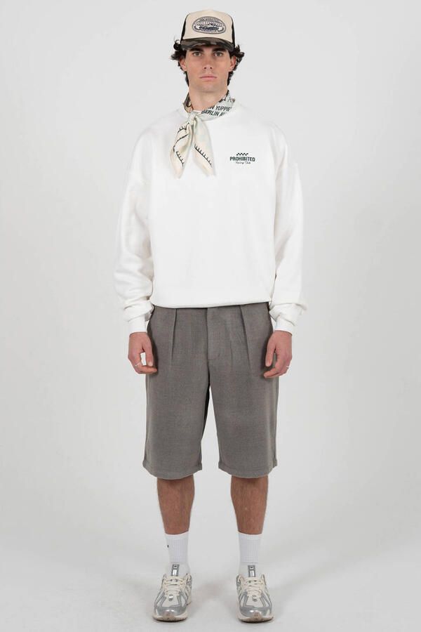 Prohibited sweater met backprint wit - Foto 2