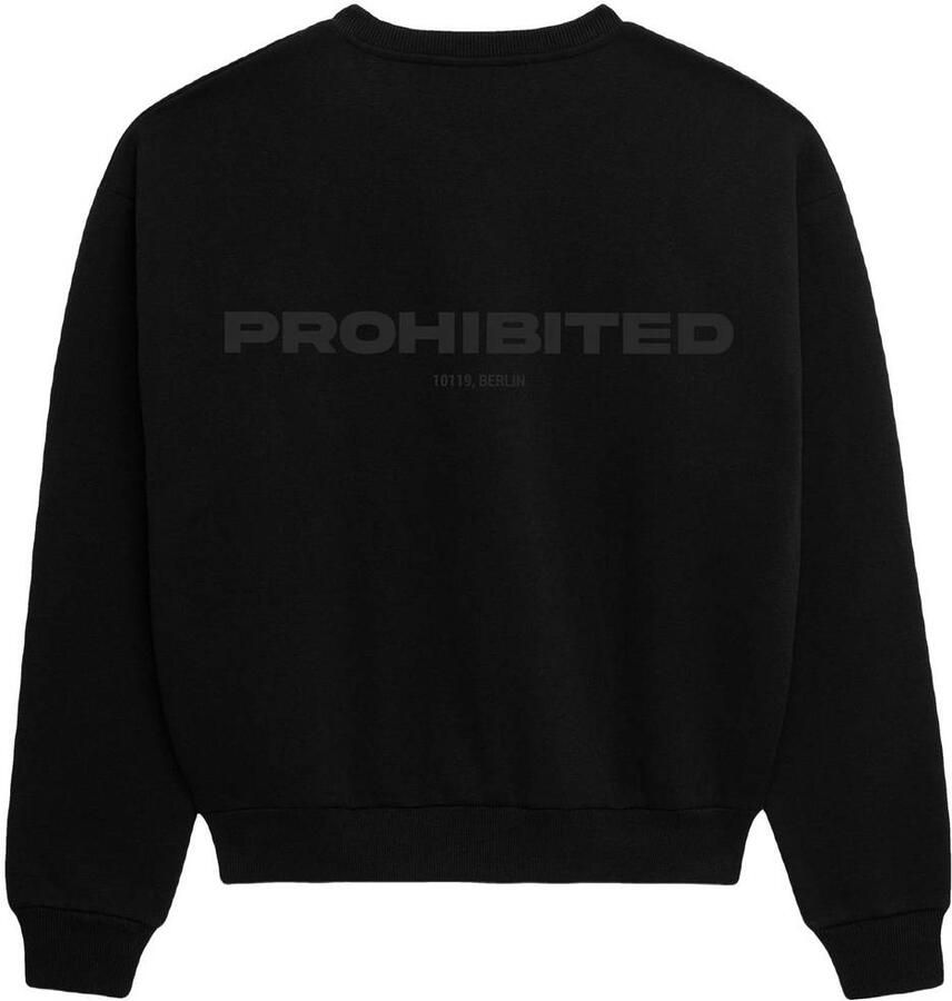 Prohibited sweater met backprint zwart - Foto 2