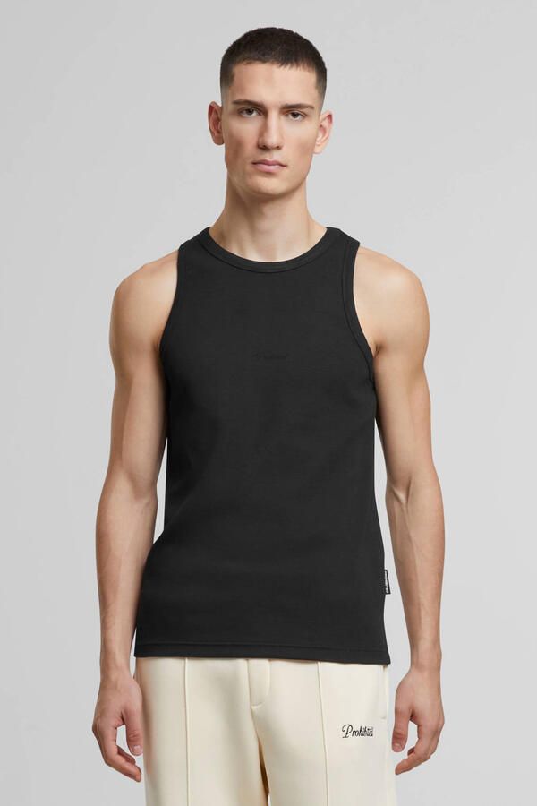 Prohibited tanktop zwart