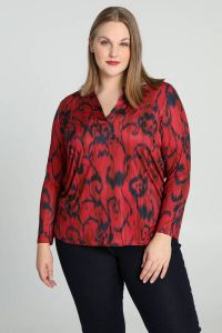 PROMISS top met all over print rood