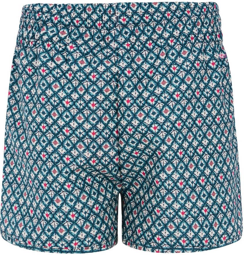 Protest casual short met all over print blauw wit rood Korte broek Meisjes Polyester 116