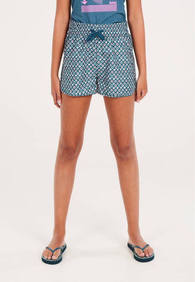 Protest casual short met all over print blauw wit rood Korte broek Meisjes Polyester 116 - Foto 2