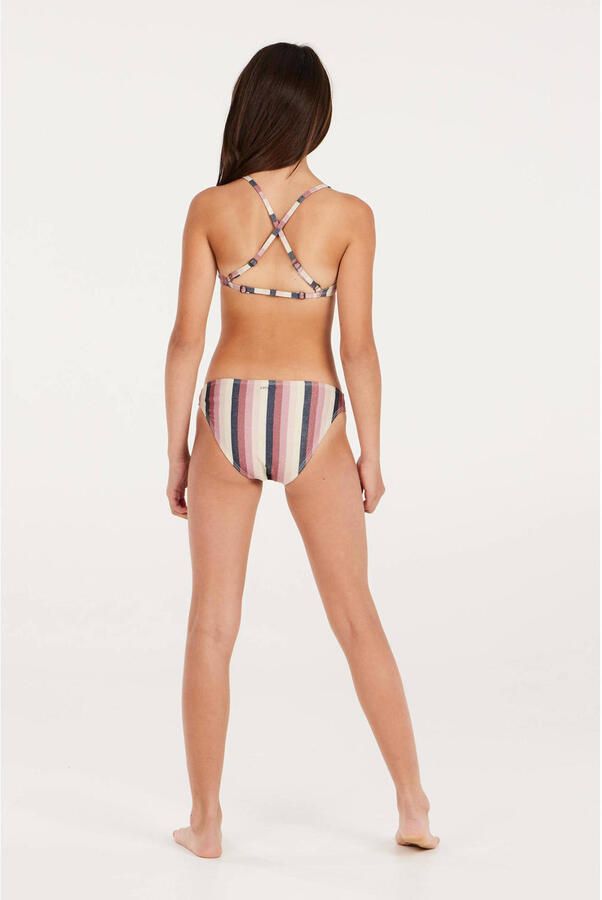 Protest crop bikini met lurex PRTSHEILA JR roze donkerblauw Meisjes Polyester 140 - Foto 2