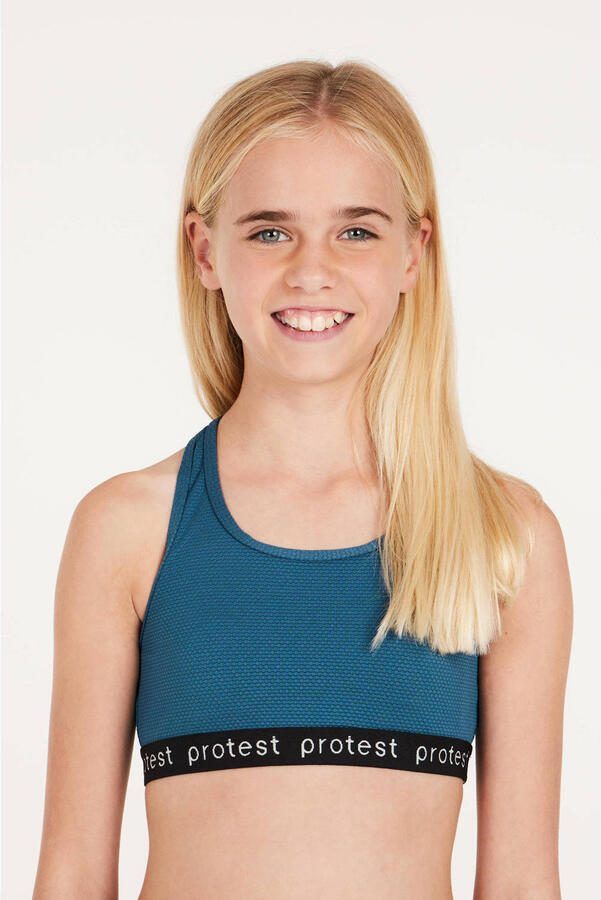 Protest crop bikini PRTBEAU JR blauw