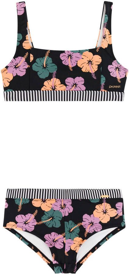 Protest crop bikini PRTJENINE JR zwart multi