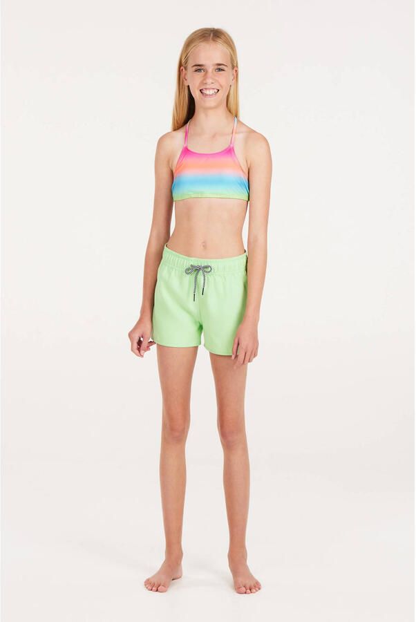 Protest crop bikini PRTJONOI JR blauw roze oranje groen Meisjes Polyamide 128 - Foto 2