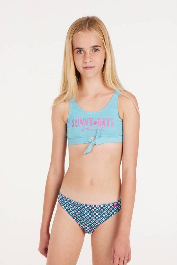 Protest crop bikini PRTNAOMO JR blauw Meisjes Polyester All over print 116 - Foto 3