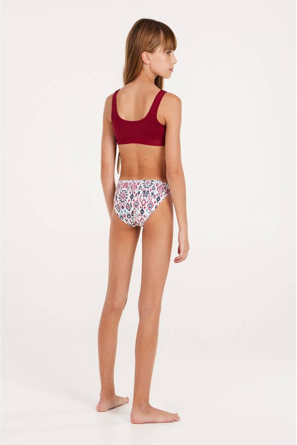 Protest crop bikini PRTNAOMO JR rood Roze Meisjes Polyester All over print 104
