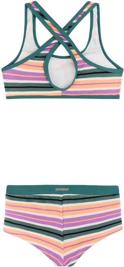 Protest crop bikini PRTNINJA JR roze groen wit