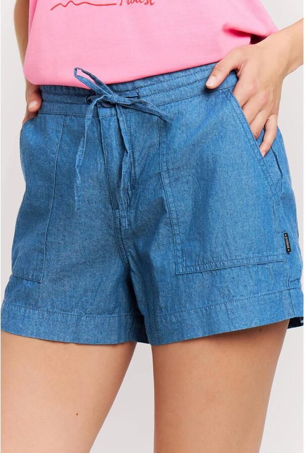 Protest denim regular waist casual short medium blue denim