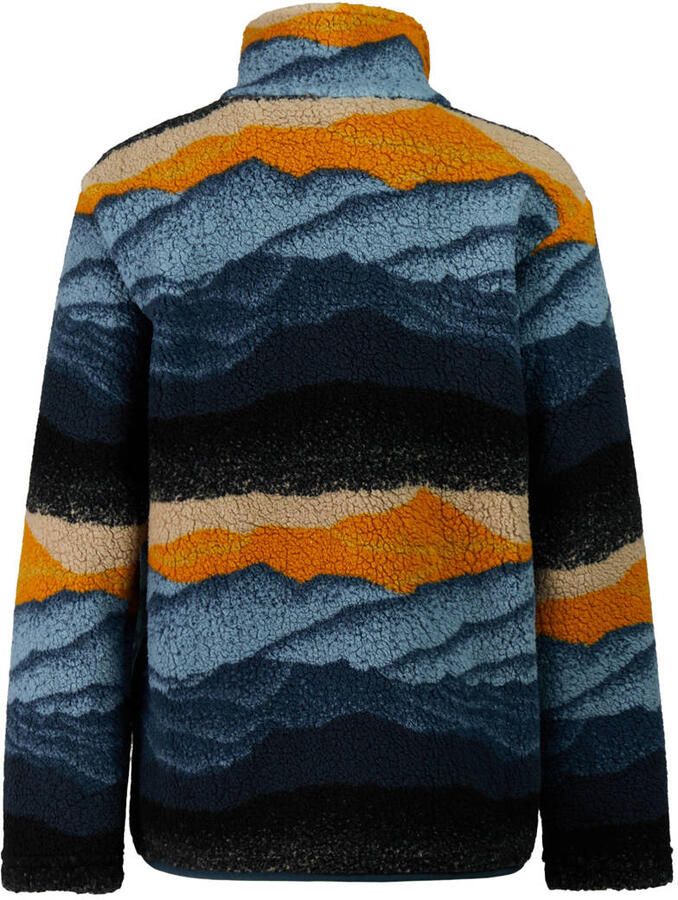 Protest fleecevest blauw oranje Jongens Polyester Opstaande kraag Meerkleurig - Foto 2