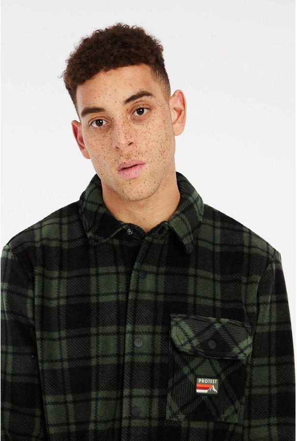 Protest geruit overshirt thyme