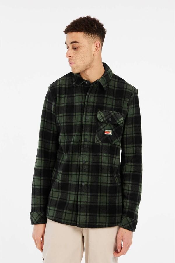 Protest geruit overshirt thyme - Foto 3